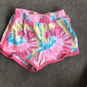 Tie die shorts